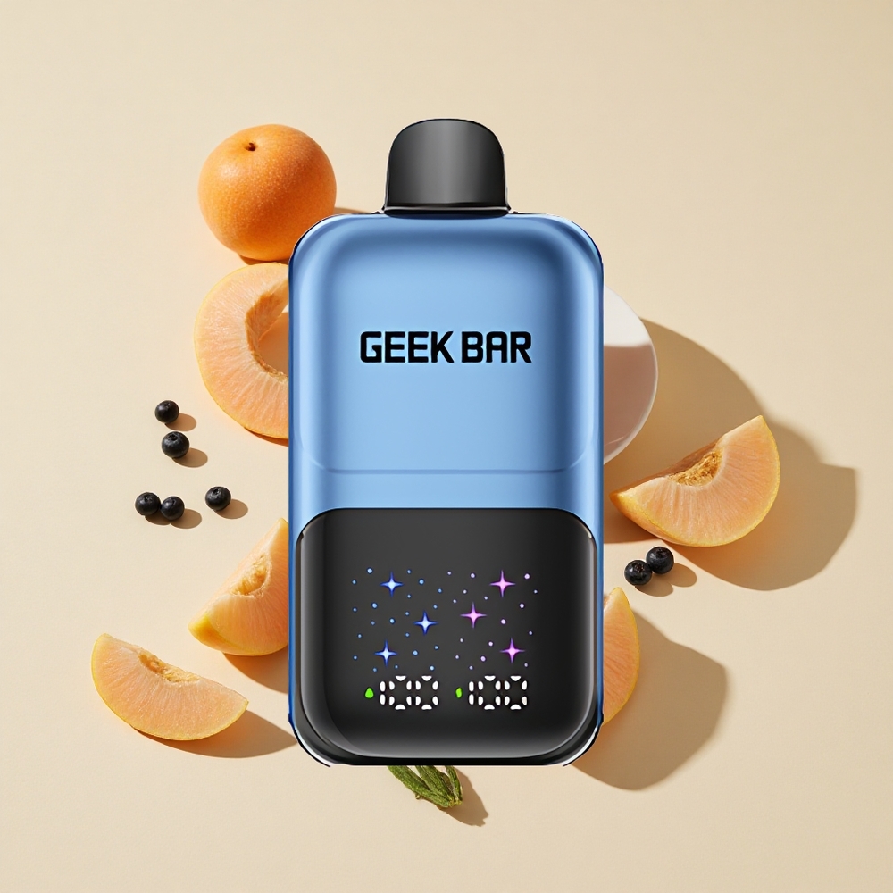 אפרסק ופירות יער GEEK BAR 2GO סדרת Two 50000 שאיפות סוללה נטענת
