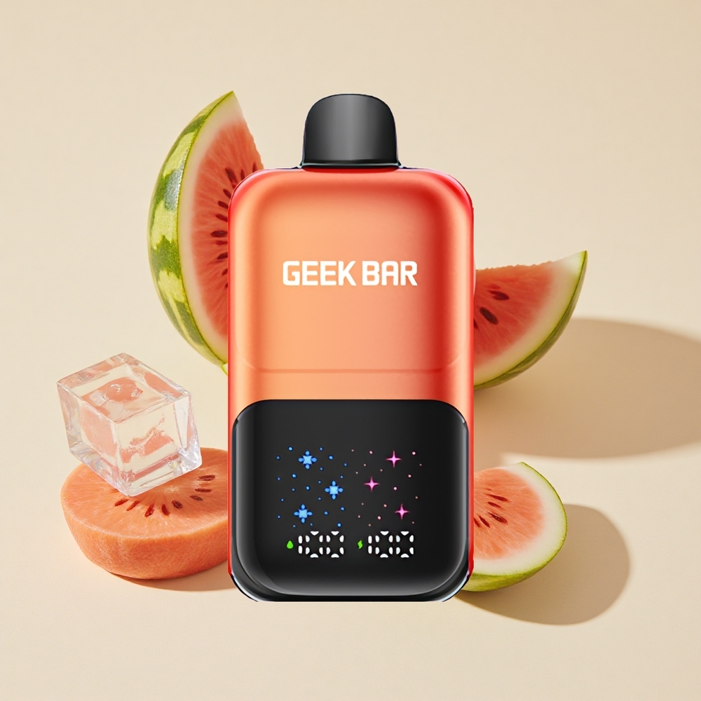 אבטיח מסטיק בועות קרח GEEK BAR 2GO Two Series 50000 Puffs סוללה נטענת