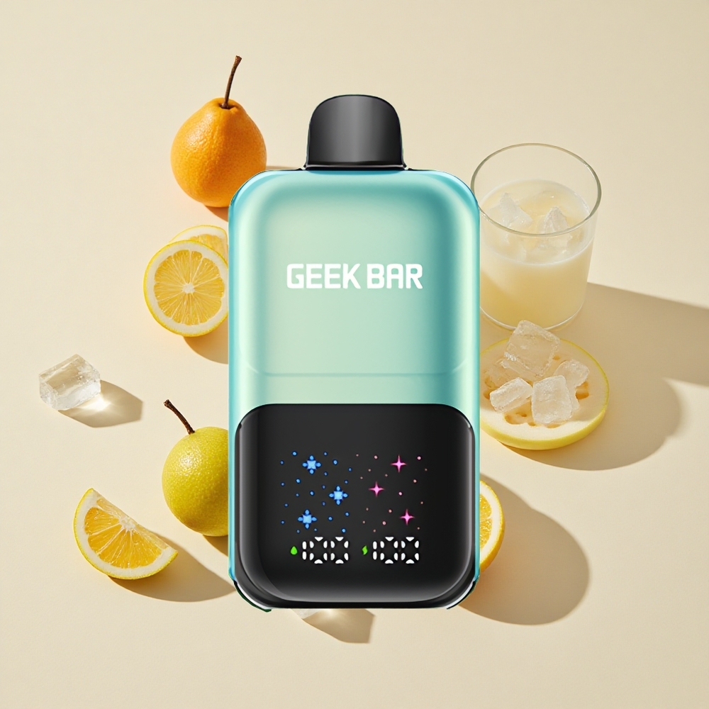 מנטה קריר קרח GEEK BAR 2GO Two Series 50000 שאיפות סוללה נטענת עם מסך גדול אינטראקטיבי