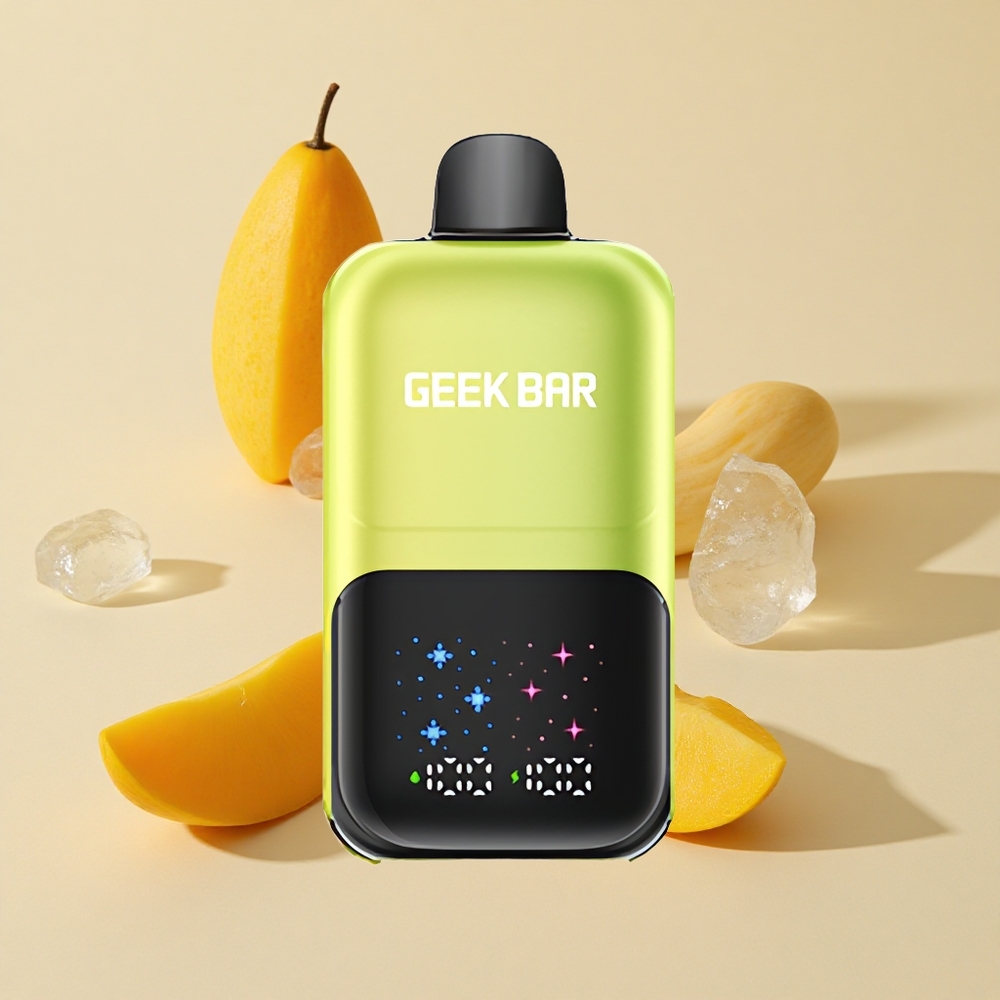 מנגו קרח + GEEK BAR 2GO + Two Series + 50000 שאיפות + סוללה נטענת
