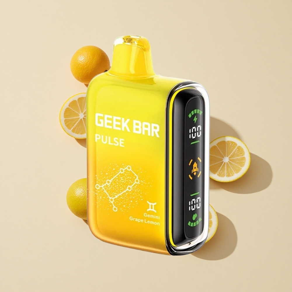 ענבים ותפוחים GEEK BAR Pulse 15,000 שאיפות Zodiac Edition 16ML נוזל 5% ניקוטין 650 mAh