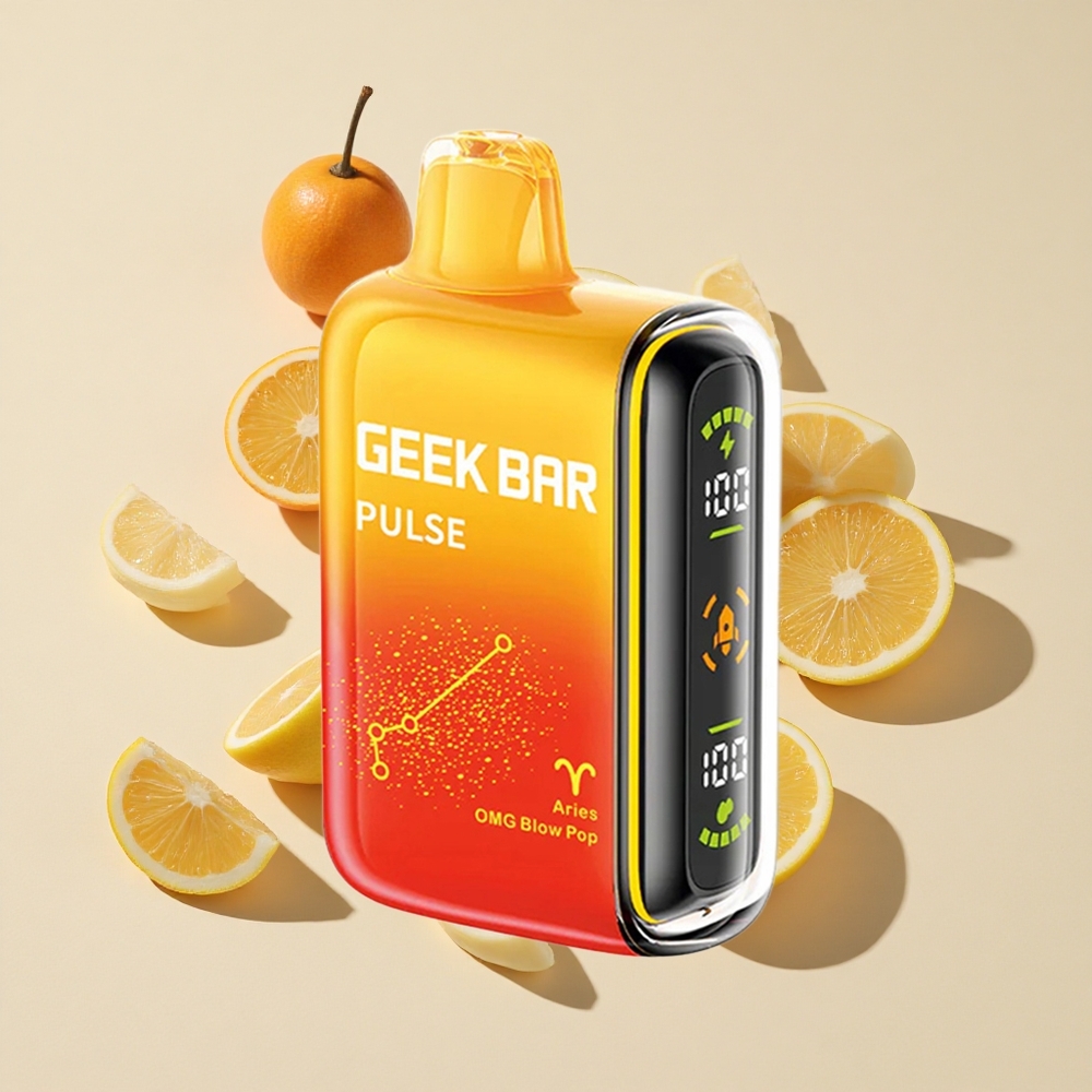 ענבים ותפוחים GEEK BAR Pulse 15,000 שאיפות Zodiac Edition 16ML נוזל 5% ניקוטין 650 mAh