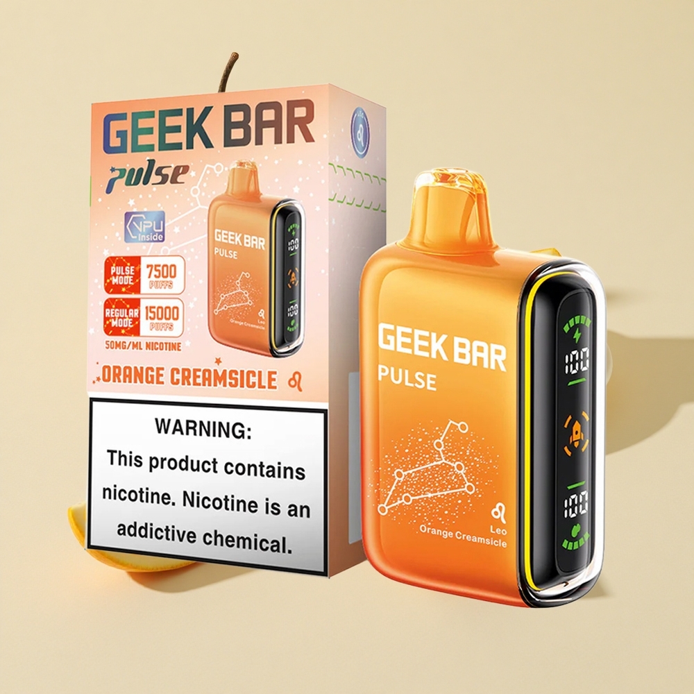 ענבים ותפוחים GEEK BAR Pulse 15,000 שאיפות Zodiac Edition 16ML נוזל 5% ניקוטין 650 mAh