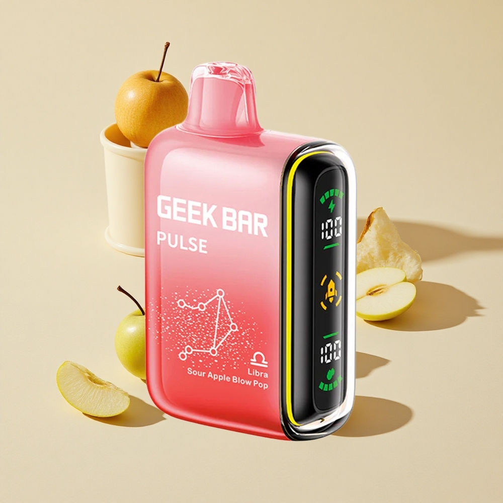 ענבים ותפוחים GEEK BAR Pulse 15,000 שאיפות Zodiac Edition 16ML נוזל 5% ניקוטין 650 mAh