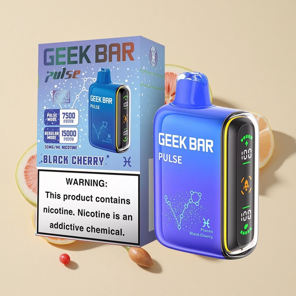 ענבים ותפוחים GEEK BAR Pulse 15,000 שאיפות Zodiac Edition 16ML נוזל 5% ניקוטין 650 mAh