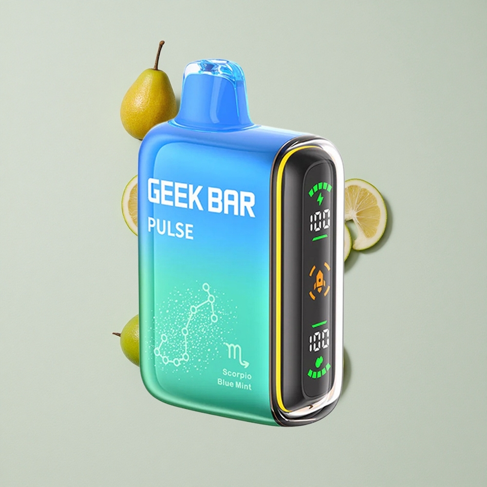 ענבים ותפוחים GEEK BAR Pulse 15,000 שאיפות Zodiac Edition 16ML נוזל 5% ניקוטין 650 mAh