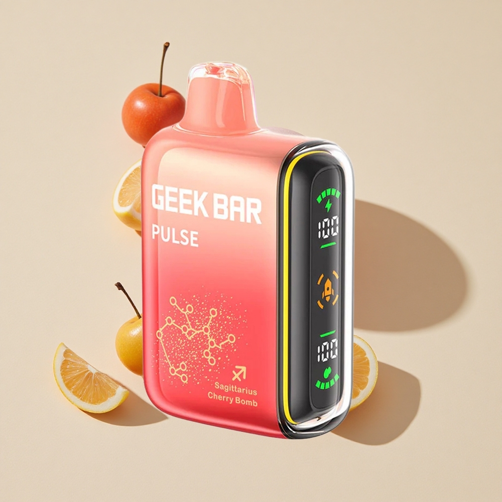 ענבים ותפוחים GEEK BAR Pulse 15,000 שאיפות Zodiac Edition 16ML נוזל 5% ניקוטין 650 mAh