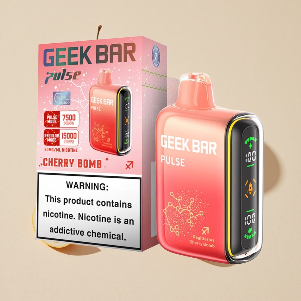 ענבים ותפוחים GEEK BAR Pulse 15,000 שאיפות Zodiac Edition 16ML נוזל 5% ניקוטין 650 mAh