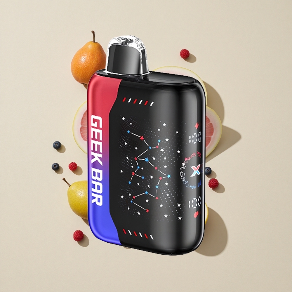 גרסה פטריוטית GEEK BAR Pulse X 25000 פיות עם מסך אינדיקטור מעוקל תלת מימדי