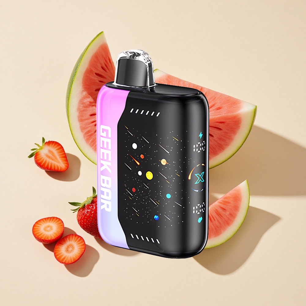 תות אבטיח GEEK BAR Pulse X 42K Puffs מהדורת מטאור סוללה 820mAh טעינה מהירה ניקוטין 5%