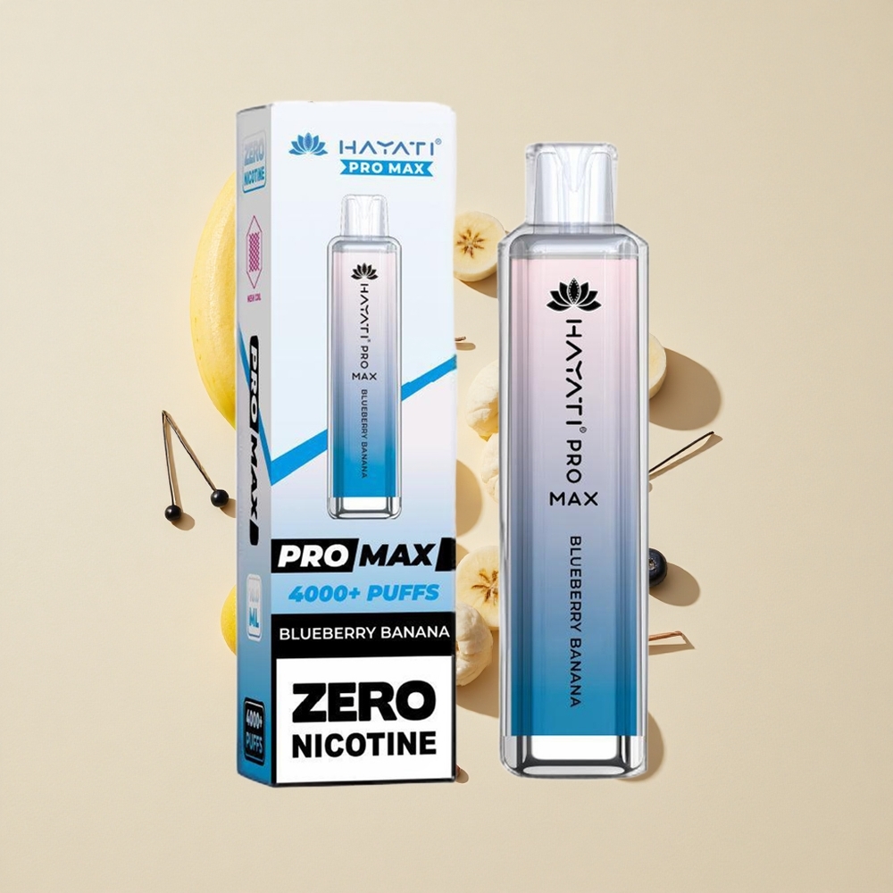 בלוברי בננה Hayati Pro Max 4000 Puffs ואפי חד פעמי סוללה נטענת 1400mAh