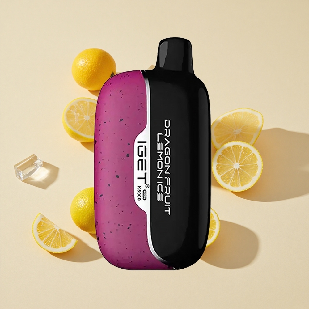 פיטיה דרגון פרי לימון קרח IGET Moon K5000 Puffs נפח מקסימלי: עד 5000 שאיפות