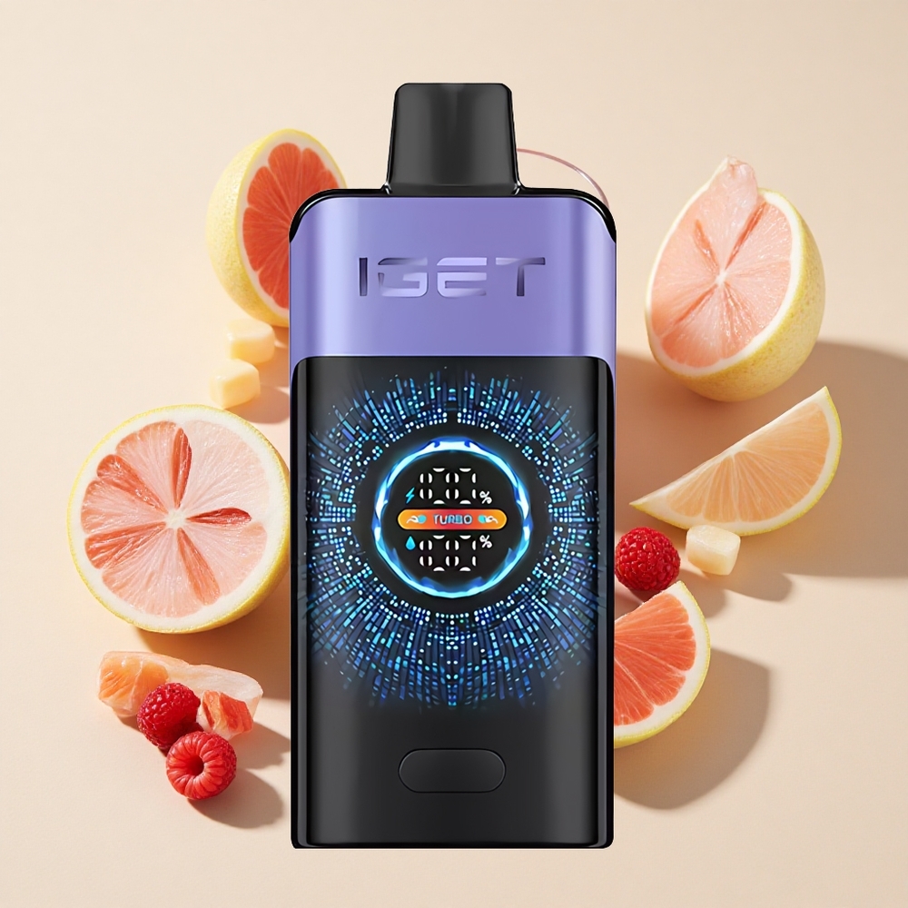 ענבים פטל קרח IGET ONE 12000 Puffs מכשיר אידוי חד-פעמי 2700 מיליאמפר סוללה