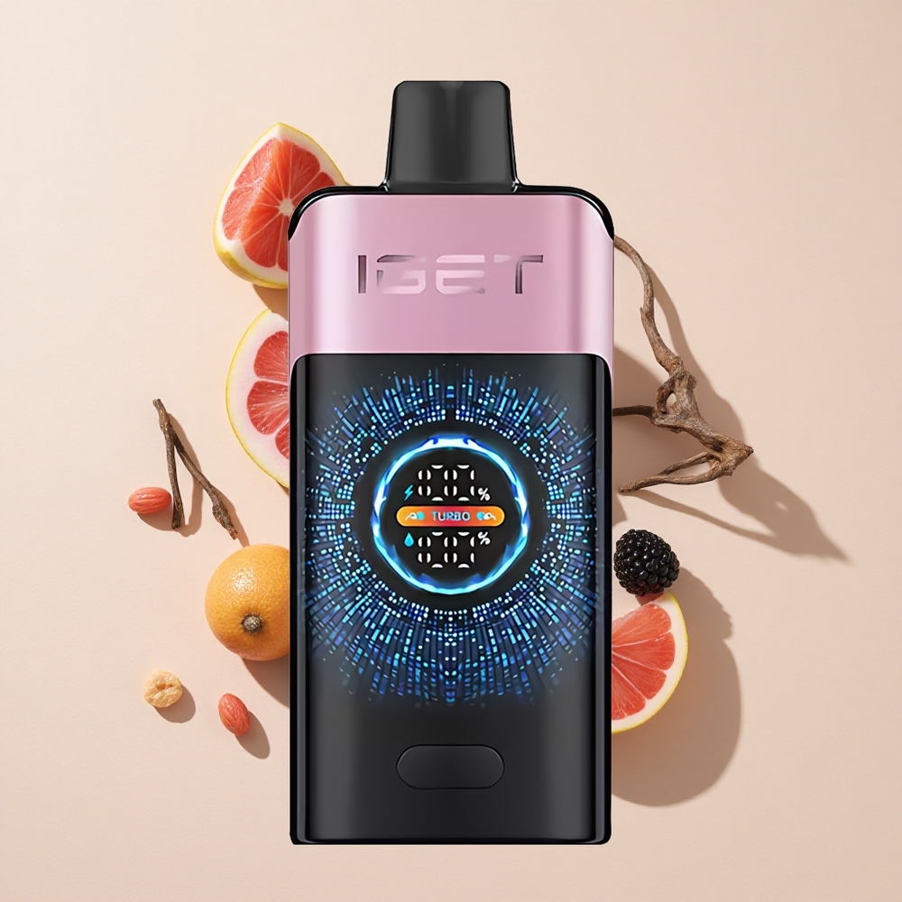 בלאקברי קרח IGET ONE 12000 Puffs ואפי חד פעמי 2700 mAh קיבול סוללה