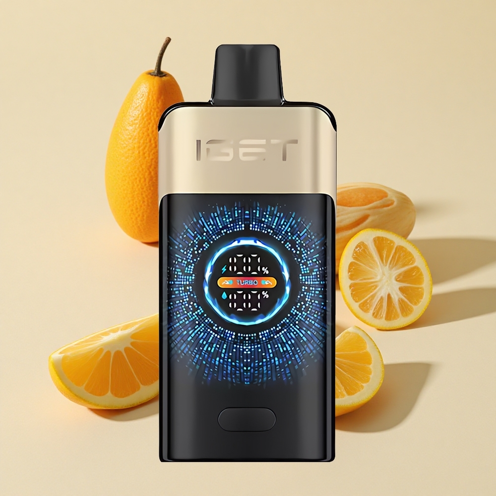 טרופיקל כתום IGET ONE 12000 Puffs מכשיר אידוי חד פעמי 2700 mAh קיבולת סוללה