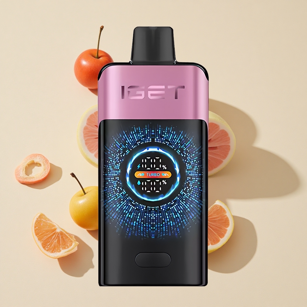 דובדבן מונסטר IGET ONE 12000 Puffs מכשיר אידוי חד פעמי עם מסך צבעוני מעוקל גדול