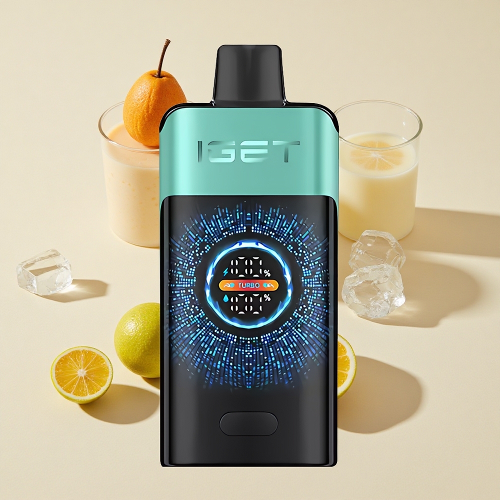 מנטה הר אביב קרח + IGET ONE 12000 Puffs + מסך צבעוני גדול ומעוקל