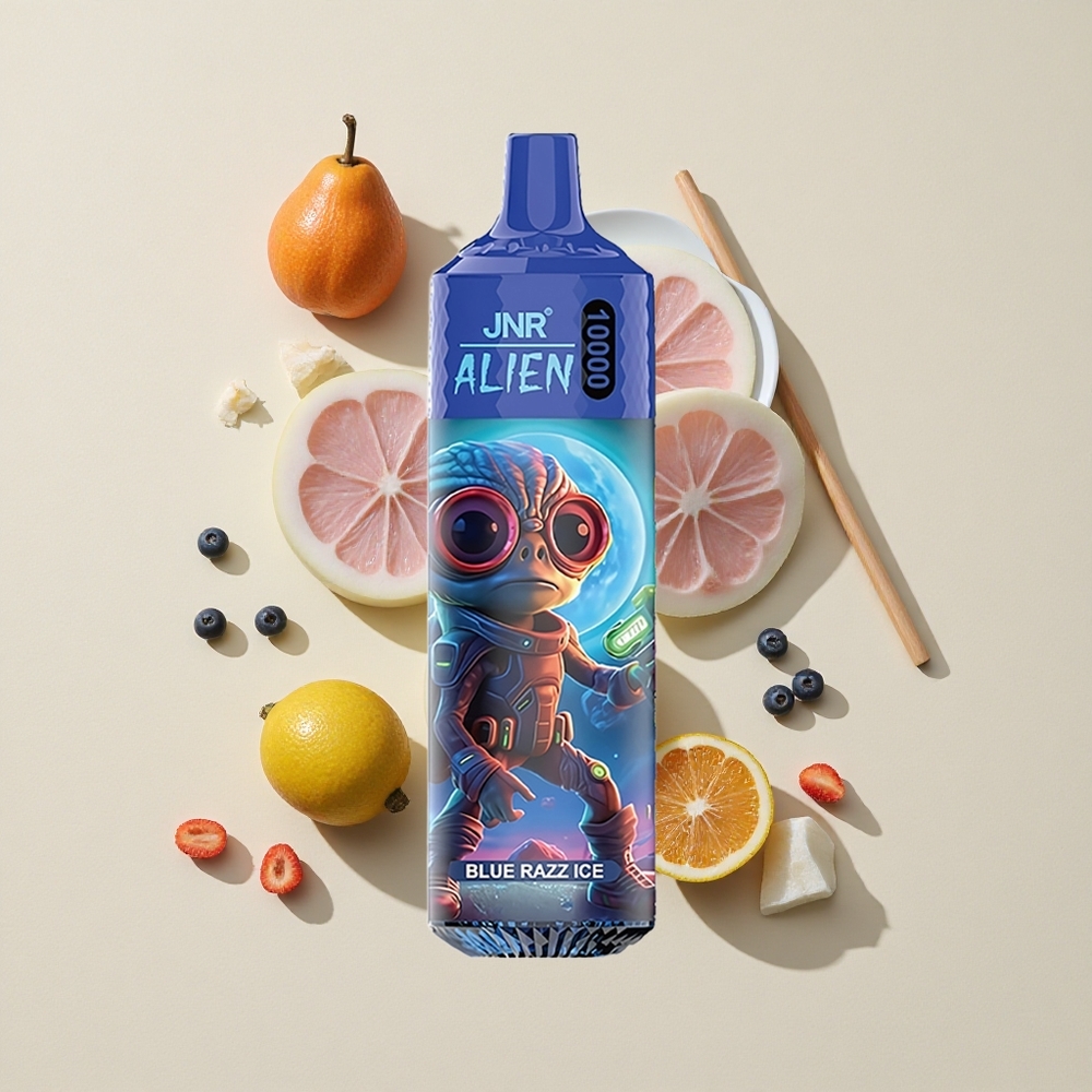 בלו רז גלידה JNR Alien 10000 20ml נוזל עם תאורת LED (RGB)