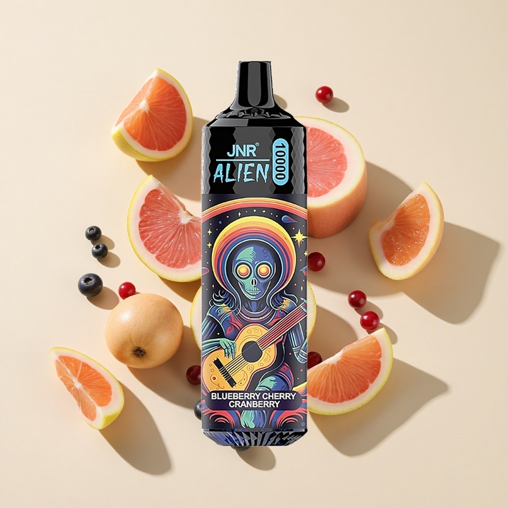 טעם בלו-ברי דובדבן חמוציות JNR Alien 10000 מקטרות סוללה 850mAh