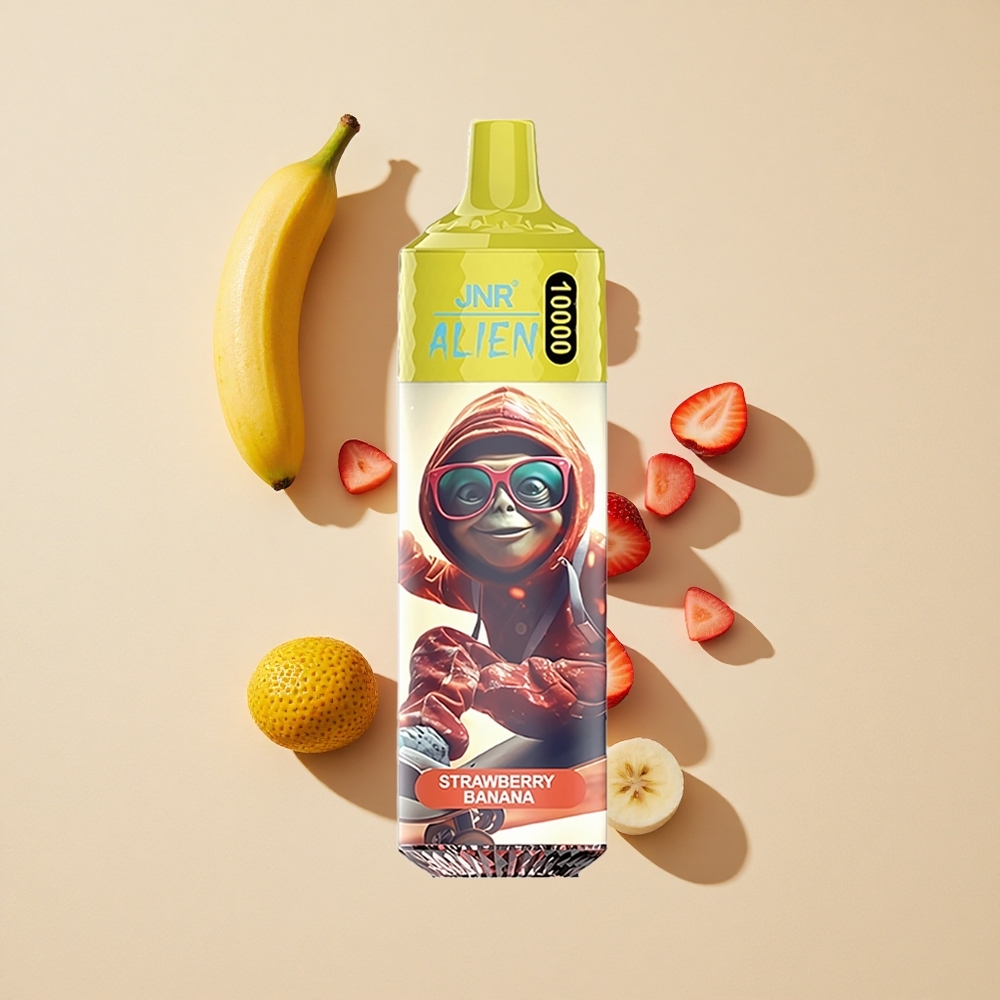 תות בננה JNR Alien 10000 Puffs עם 20ml נוזל