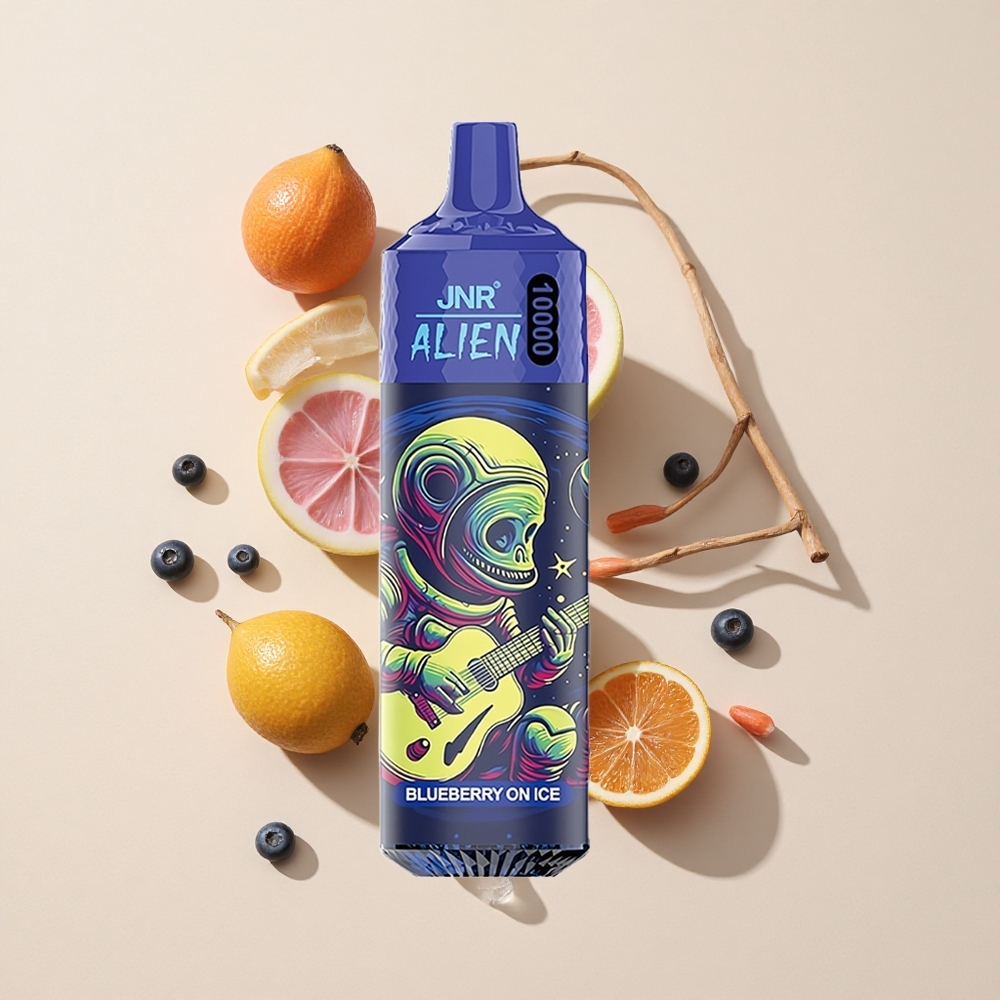 בלוברי און אייס JNR Alien 10000 Puffs עם סוללה 850mAh