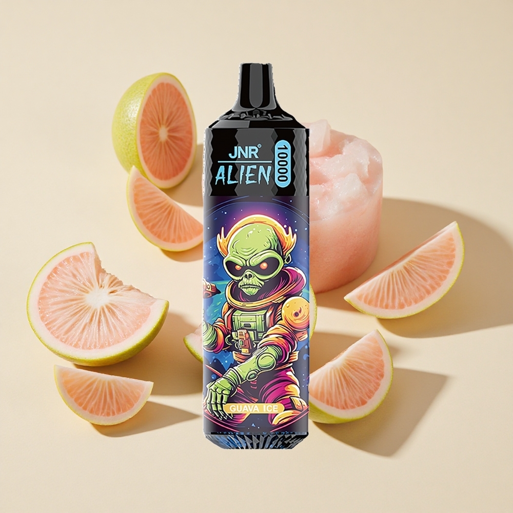 גויאבה קרח JNR Alien 10000 Puffs עם סוללה 850mAh