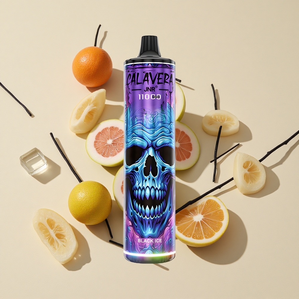 קרח שחור JNR Calavera 11000 מקטרות חד-פעמי סוללה 850 mAh