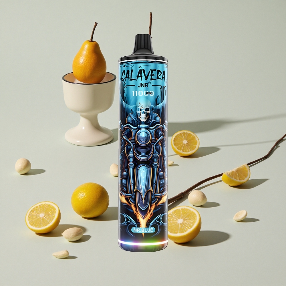 כחול Mr Blue JNR Calavera 11000 מקטרות חד פעמי 21ml קיבולת נוזל