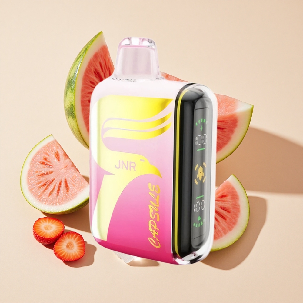 תות אבטיח קרח JNR Capsule 15000 Puffs סוללה 850mAh נוזל 20ml