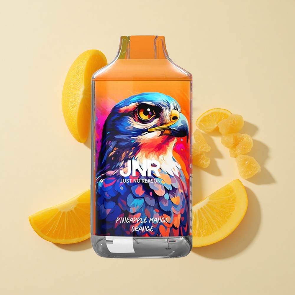 אננס מנגו תפוז JNR Falcon 16000 מקטרות סוללה 850 mAh נוזל 22ml סליל כפול