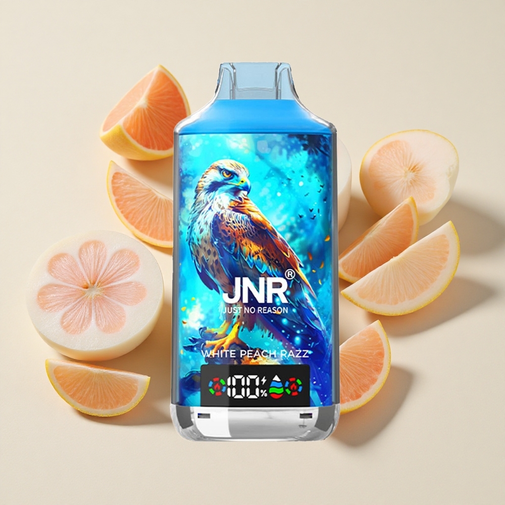 אפרסק לבן פטל JNR Falcon X 18000 מנות סוללה 750mAh