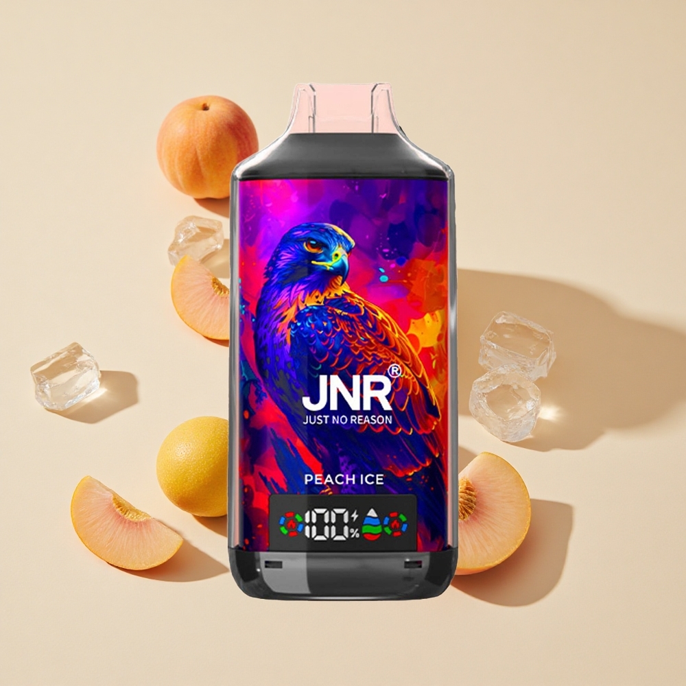 אפרסק קרח JNR Falcon X 18000 Puffs סוללה 750mAh