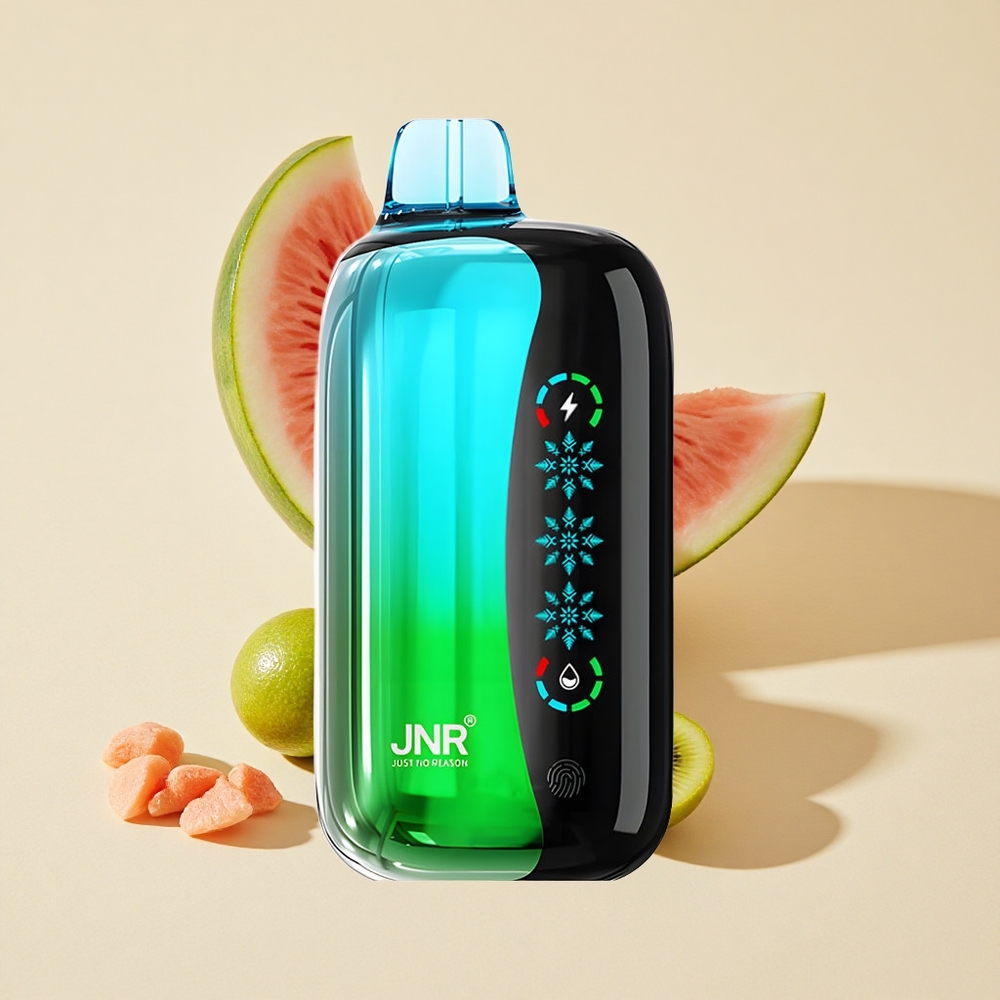 קיווי אבטיח קרח JNR Flex Ice 21000 Puffs ואפי חד פעמי 26מ"ל נוזל