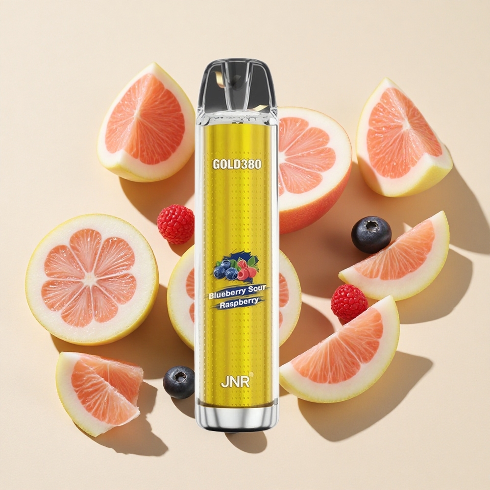 תפוח בר-פטל חמוץ JNR Glod380 6000 Puffs ואפי חד פעמי 13ml