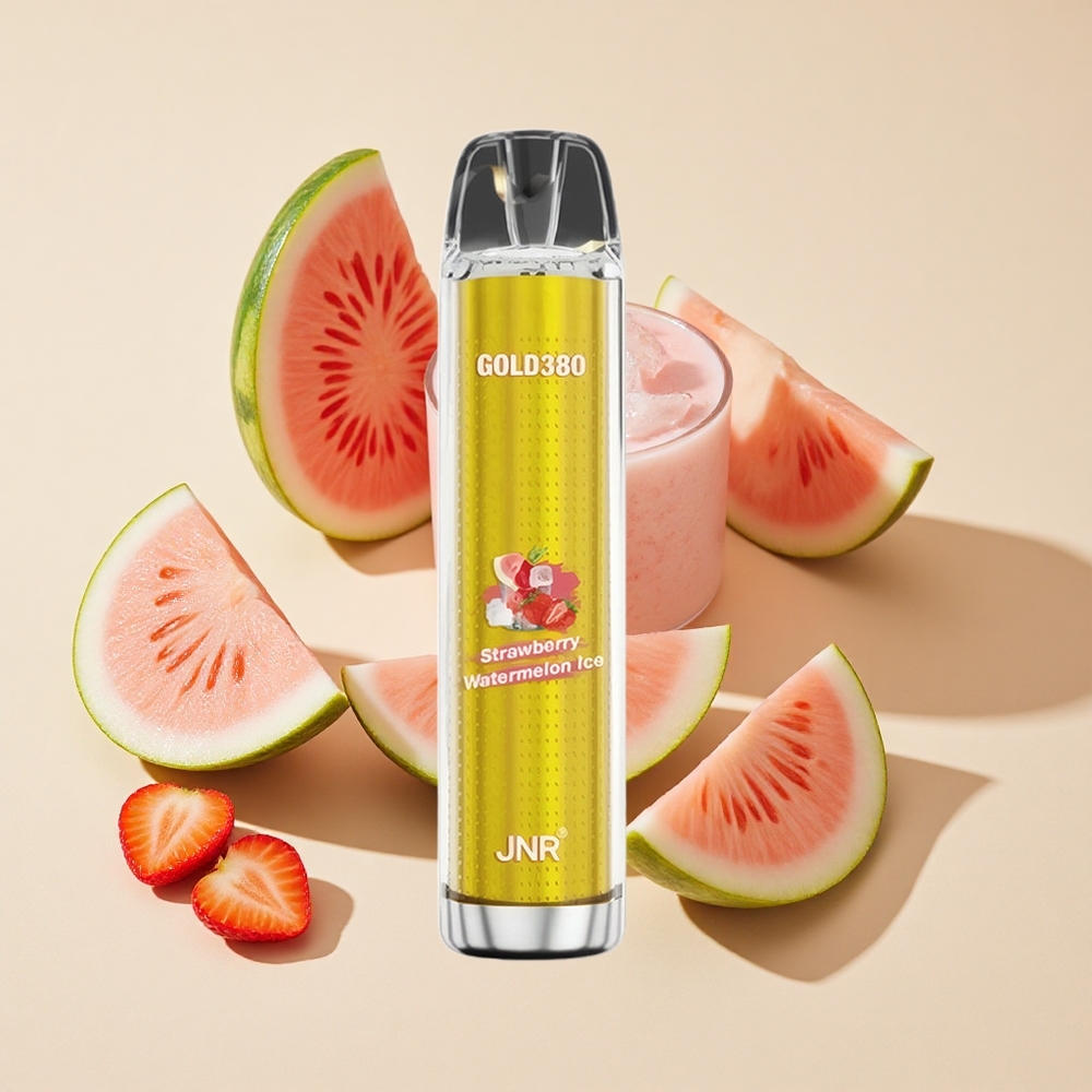 תות אבטיח קרח JNR Glod380 6000 Puffs ואפי חד פעמי 6000 שאיפות