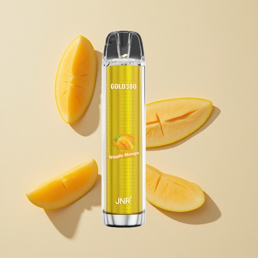 שלושה מנגו JNR Glod380 6000 מקטרות Vape חד פעמי סוללה 1500mAh