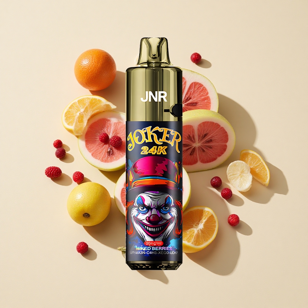 תערובת פירות יער JNR Joker 24K Puffs ואפי חד פעמי 24000 מקטרות סוללה 800mAh