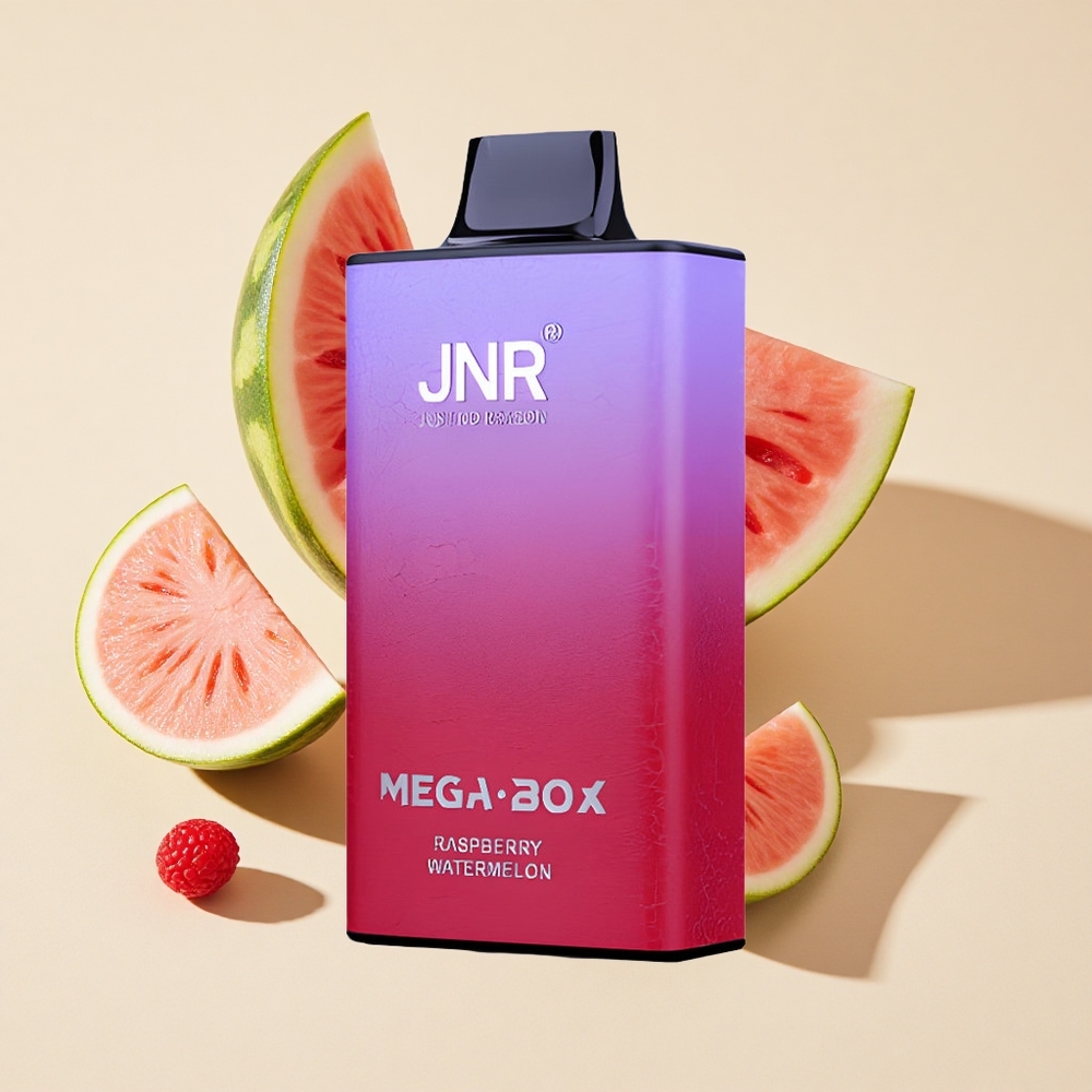 פטל אבטיח JNR מגה בוקס 25000 מקטרות 30ml נוזל