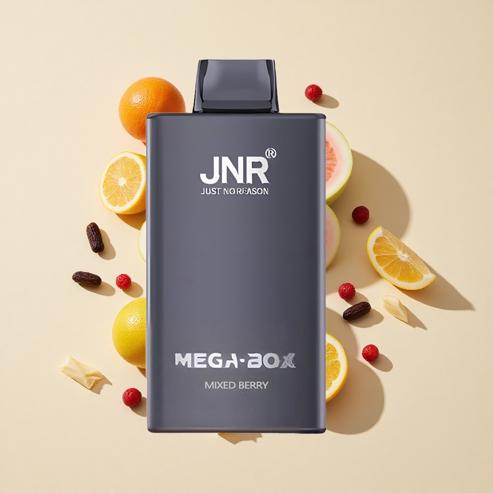 עירוב פירות יער JNR Mega Box 25000 שאיפות ואפי חד פעמי 30ml קיבולת נוזל