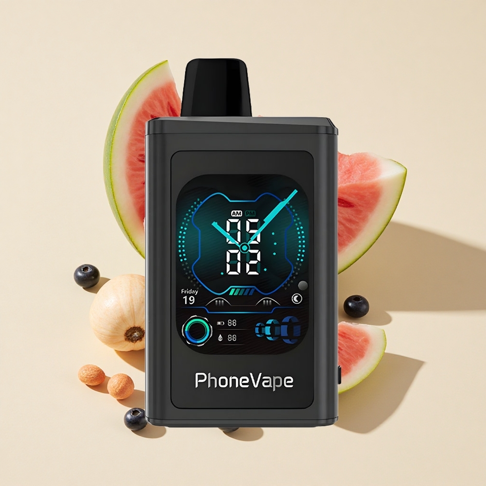 תפוח כחול ואבטיח JNR PhoneVape 30000 פיות סוללה נטענת 850mAh סוג-C