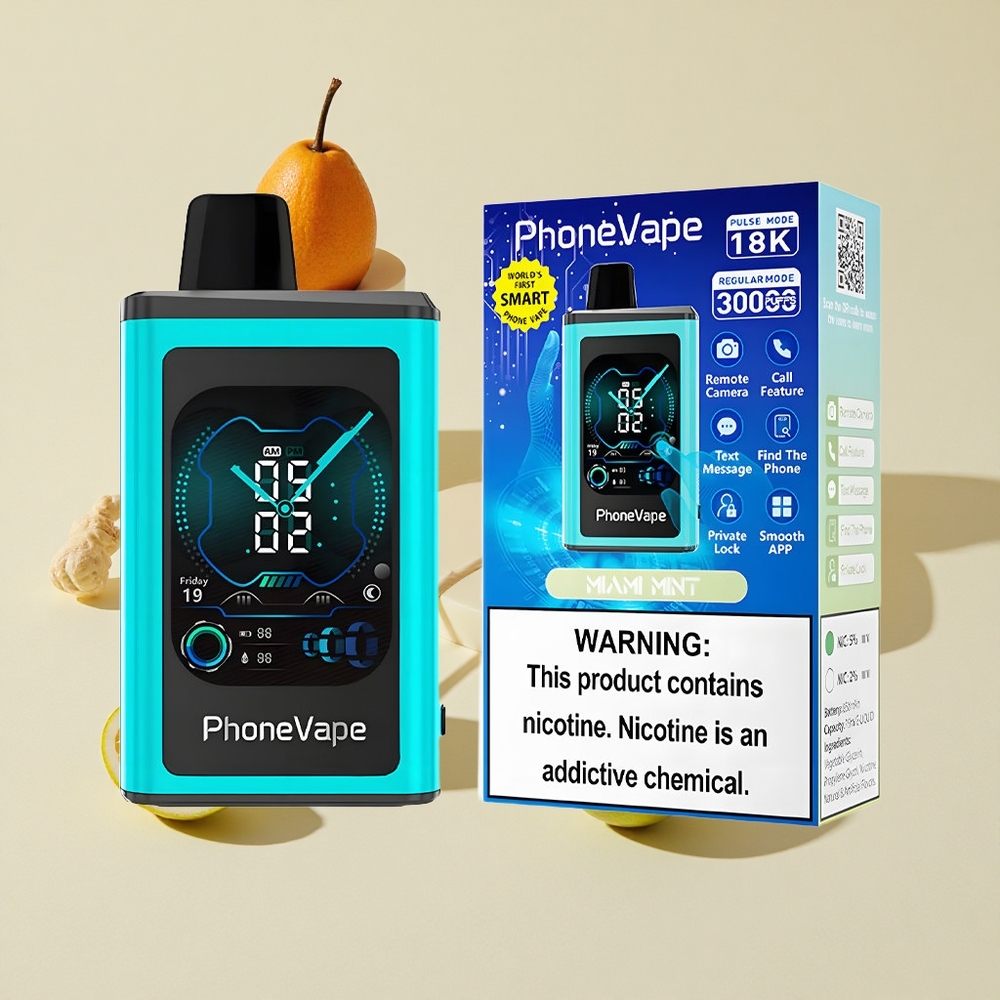 מינט מיאמי JNR PhoneVape 30000 מקטרות סוללה נטענת 850mAh עם Type-C