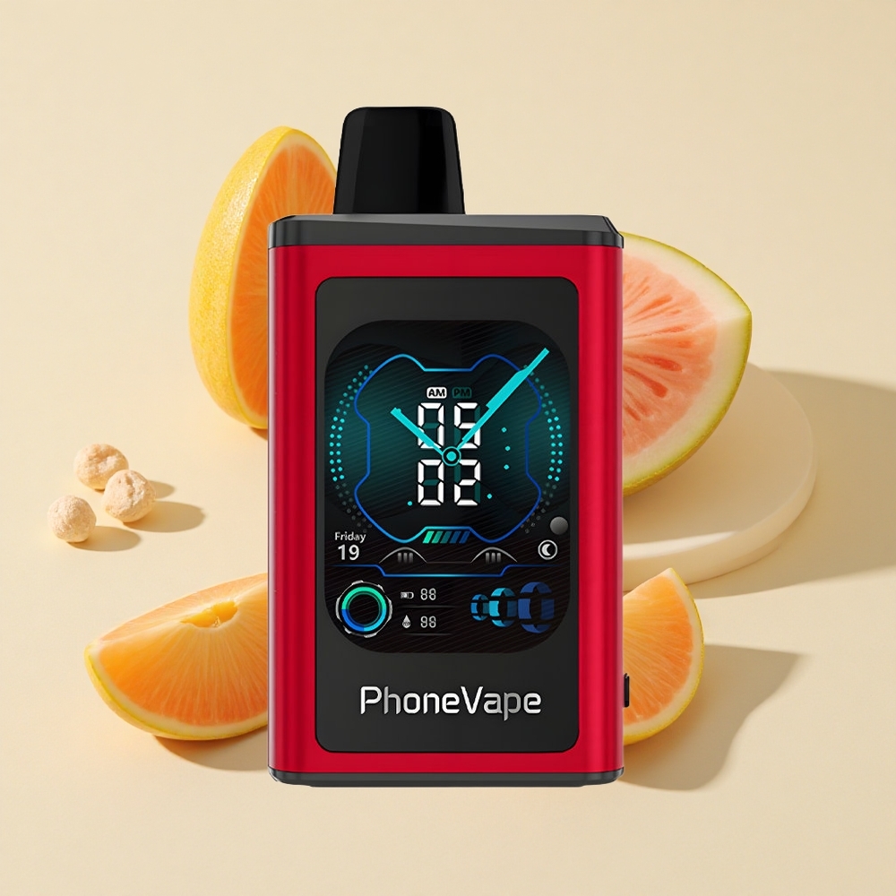 אפרסק מנגו אבטיח JNR PhoneVape 30000 מקטרות ואפי חד פעמי סוללה נטענת 850mAh Type-C