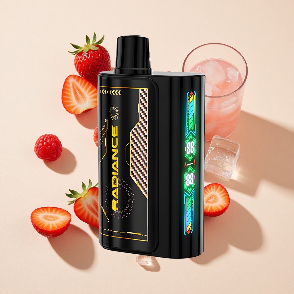 תות פטל דובדבן קרח JNR Radiance 31000 מקטרות סוללה נטענת 950 mAh