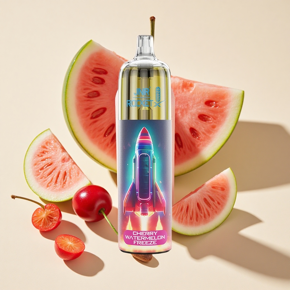 דובדבן אבטיח קפוא JNR Rocket-X 12400 מקטרות מסוג חד-פעמי עם סוללת 850mAh