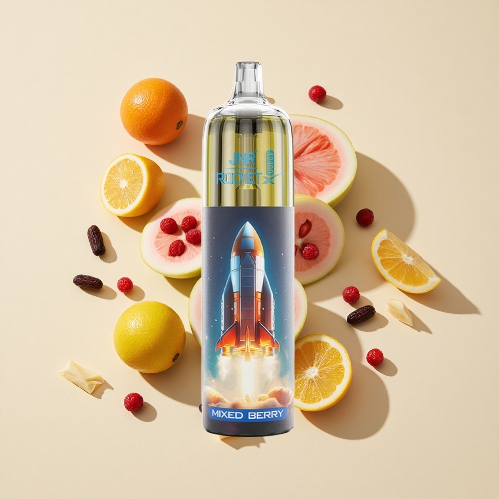 עירוב פירות יער JNR Rocket-X 12400 מקטרות אידוי חד פעמי עם סוללת 850mAh