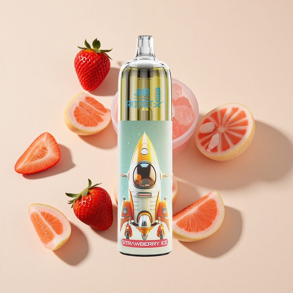 תות-קרח JNR Rocket-X 12400 Puffs ואפי חד פעמי 25ml קיבולת נוזל