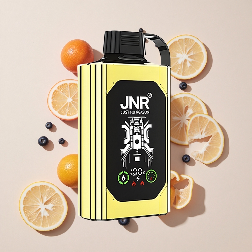 טעם בלו-ברי קר (Blueberry Ice) + JNR + Shisha Hookah Box + 20500 מקטרות + סוללה 1000mAh