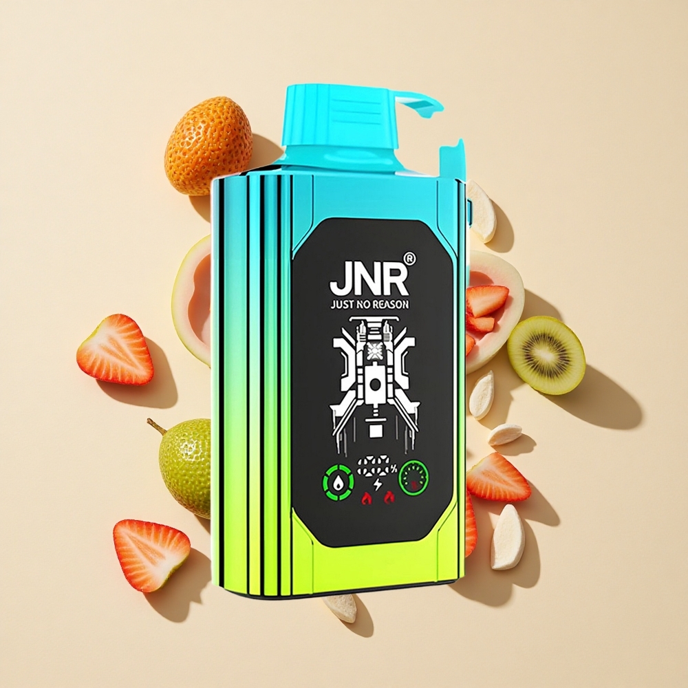 תות קיווי JNR Shisha Hookah Box 20500 Puffs ואפי חד פעמי תצוגה HD סוללה 1000mAh נוזל 25ml סליל