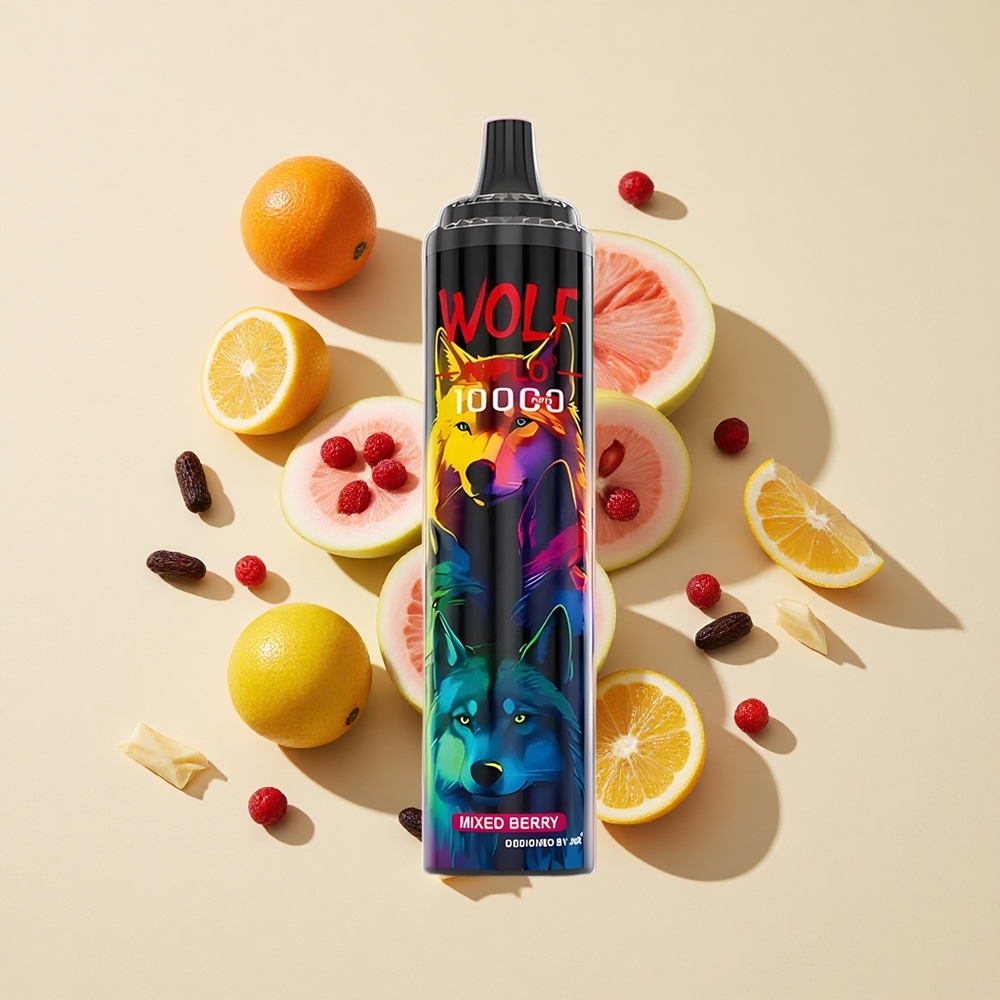 עירוב פירות יער JNR Wolf Niplo 10000 מקטרות סוללה 650mAh