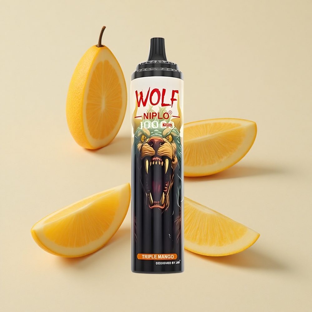 שלושה מנגו JNR Wolf Niplo 10000 Puffs סוללה 650mAh נוזל 20ml